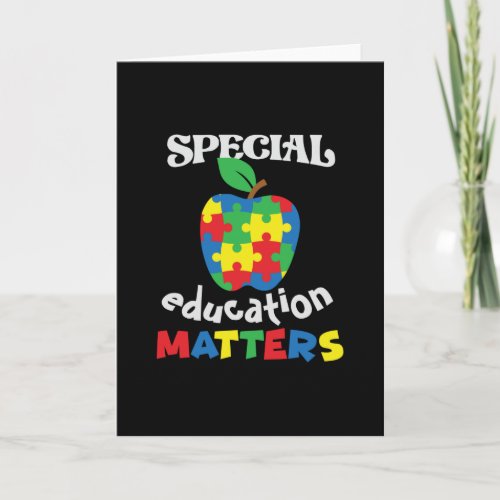 Special Education Matters _ Cute Teacher Card