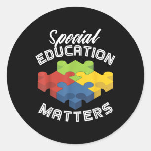Special Education S Autism Awareness S Classic Round Sticker