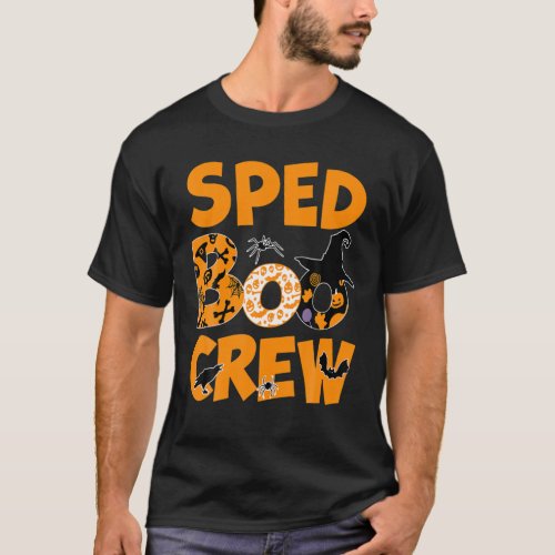 Special Education SPED Boo Crew Halloween Fall Aut T_Shirt