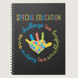 Special Education Teacher Autism Awareness Puzzle Notebook