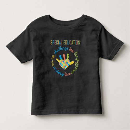 Special Education Teacher Autism Awareness Puzzle Toddler T_shirt