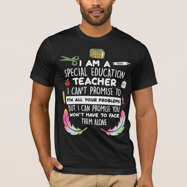 Special Education Teacher Autistic Awareness Encou T-Shirt (Front)