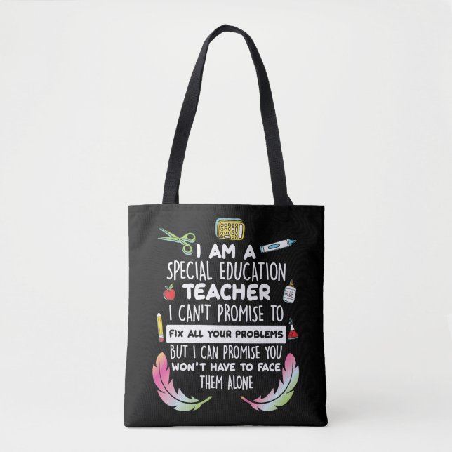 Special Education Teacher Autistic Awareness Encou Tote Bag (Front)