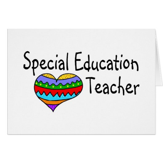 Special Education Teacher Cards (Front Horizontal)