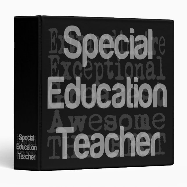 Special Education Teacher Extraordinaire 3 Ring Binder (Front/Spine)