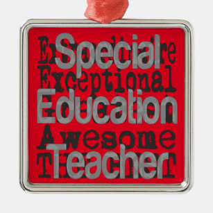 Special Education Teacher Gifts On Zazzle Special Education Teacher Extraordinaire Metal Ornament