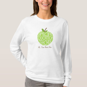 Special Education Teacher Green Apple Shirt
