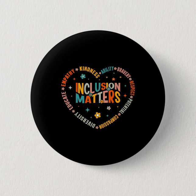 Special Education Teacher Inclusion S Autism Aware Button (Front)