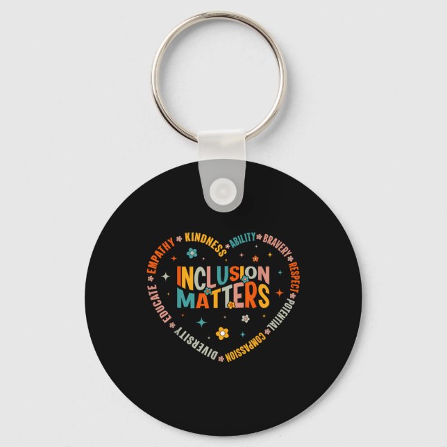 Special Education Teacher Inclusion S Autism Aware Keychain (Front)