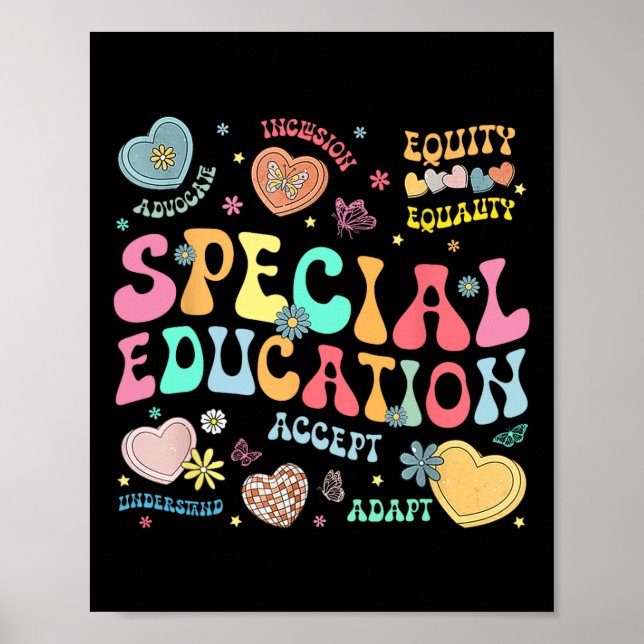 Special Education Teacher Inspirational Sped Teach Poster (Front)