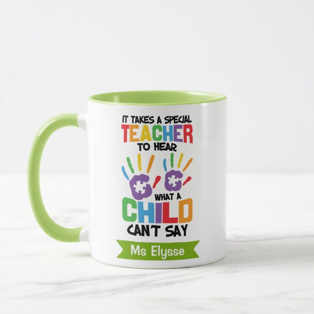 Special Education Teacher Mugs Personalized (Left)