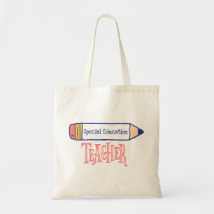 Special Education Teacher Pencil Design Tote Bag