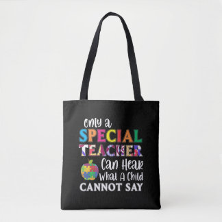 Special Education Teacher Special Kids Awarenes Tote Bag