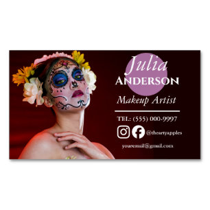 special effect costume Makeup Artist MUA photo Business Card Magnet