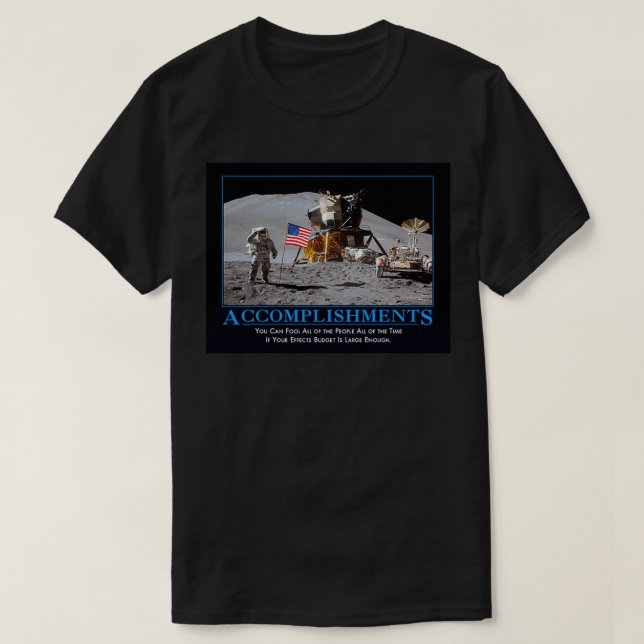 Special Effects Budget NASA T-Shirt (Design Front)