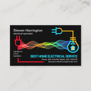 Electrical Repair Business Cards | Zazzle