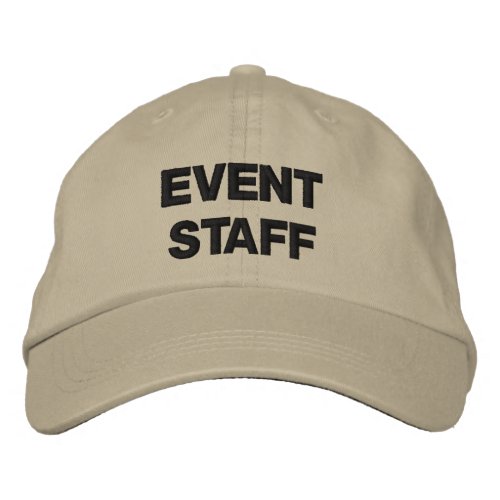 Special Event Crew EVENT STAFF Custom Words Colors Embroidered Baseball Hat