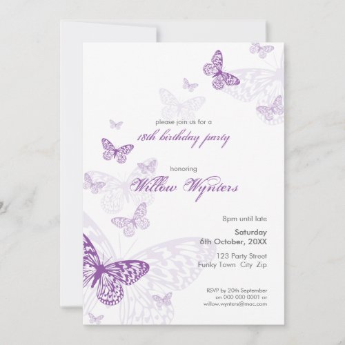 SPECIAL EVENT INVITES :: butterflies 3P