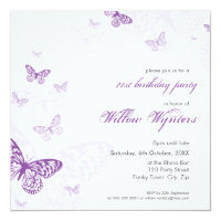 SPECIAL EVENT INVITES :: butterflies 3SQ