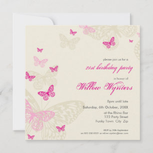 SPECIAL EVENT INVITES :: butterflies 4SQ