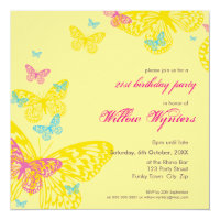 SPECIAL EVENT INVITES :: butterflies 6SQ