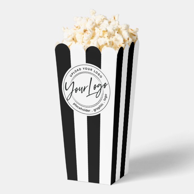 Special Event Movie Night Company Logo Popcorn Favor Boxes (Popped)