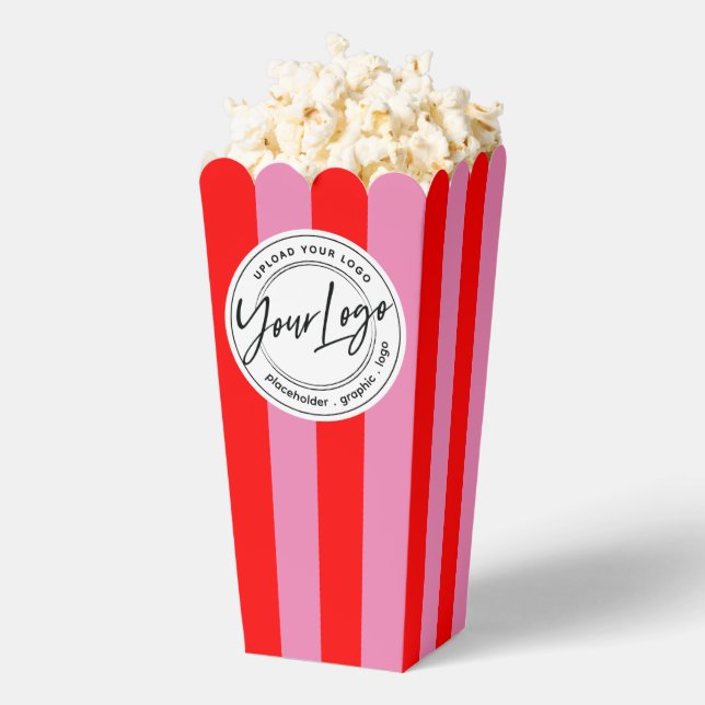 Special Event Movie Night Company Logo Popcorn Favor Boxes (Popped)