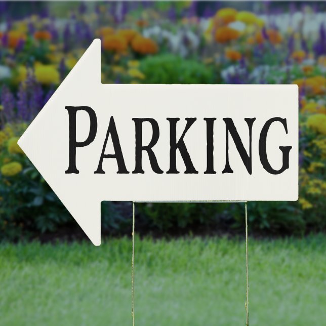 Special Event Parking Direction Arrow Sign (Guide your guests to your designated parking area for your special event.)