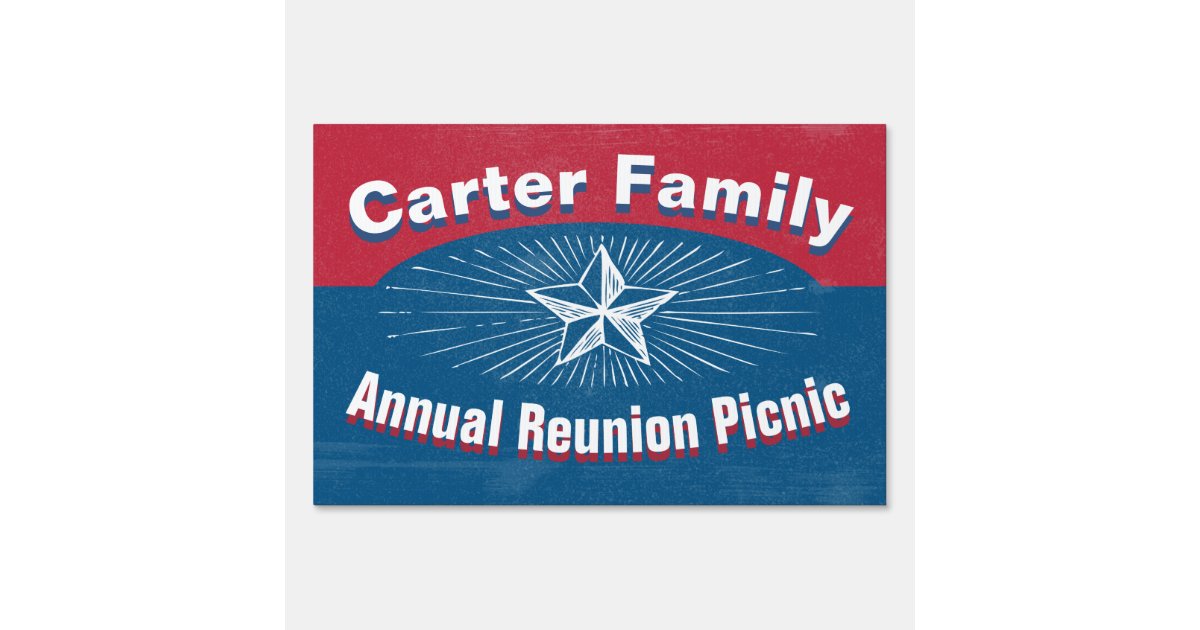Special Event Reunion Yard Sign