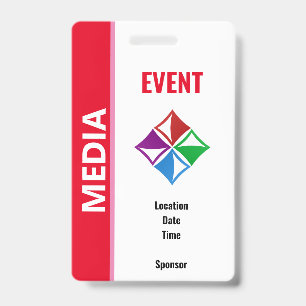Special Event Security Pass Badge