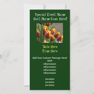 Special Event Spring Invitations Photo Cards Tulip