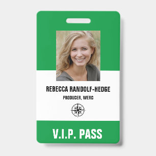 SPECIAL EVENT V.I.P. PASS - Photo I.D. Badge