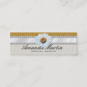 Special Events   Classic Yellow Mini Business Card