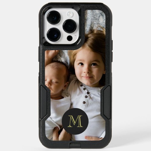 Special Family Photo  Single Monogram OtterBox iPhone 14 Pro Max Case
