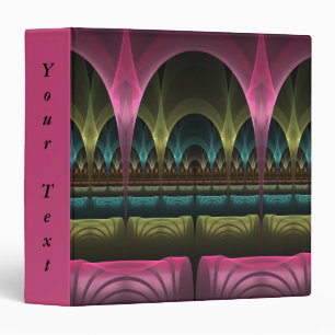Special Fantasy Abstract Colorful Fractal Own Text 3 Ring Binder