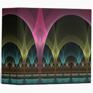 Special Fantasy Pattern Abstract Colorful Fractal 3 Ring Binder