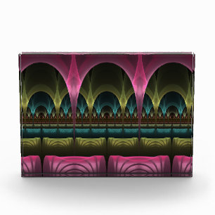 Special Fantasy Pattern Abstract Colorful Fractal Acrylic Award