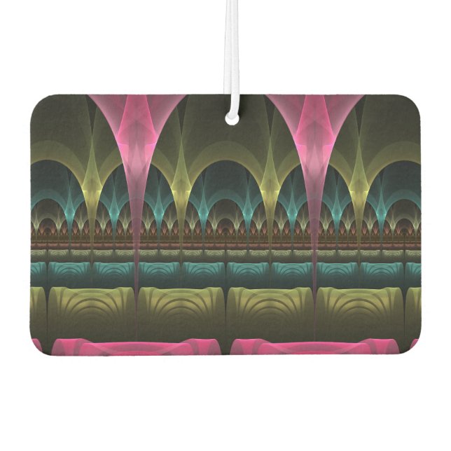 Special Fantasy Pattern Abstract Colorful Fractal Air Freshener (Front)