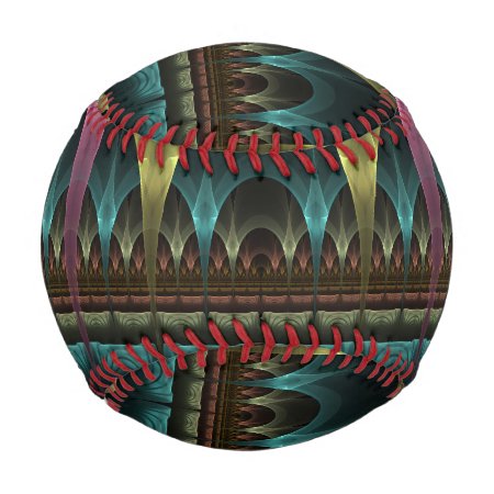 Special Fantasy Pattern Abstract Colorful Fractal Baseball