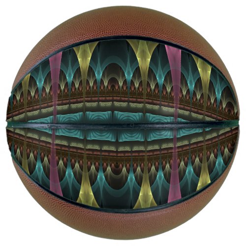 Special Fantasy Pattern Abstract Colorful Fractal Basketball