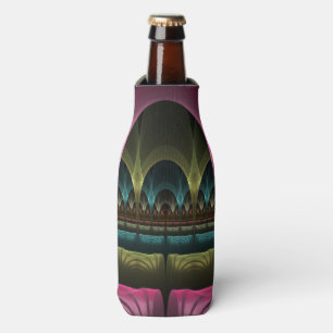 Special Fantasy Pattern Abstract Colorful Fractal Bottle Cooler