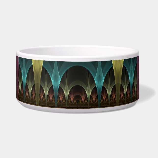 Special Fantasy Pattern Abstract Colorful Fractal Bowl (Front)
