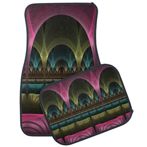 Special Fantasy Pattern Abstract Colorful Fractal Car Floor Mat