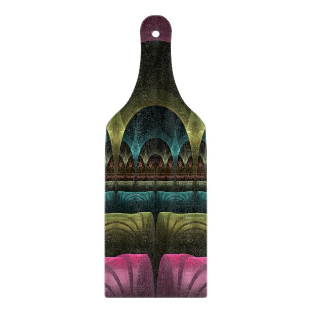 Special Fantasy Pattern Abstract Colorful Fractal Cutting Board (Front)