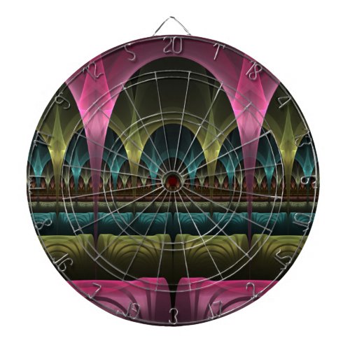 Special Fantasy Pattern Abstract Colorful Fractal Dart Board