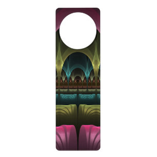 Special Fantasy Pattern Abstract Colorful Fractal Door Hanger