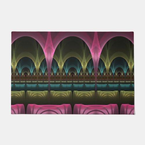 Special Fantasy Pattern Abstract Colorful Fractal Doormat