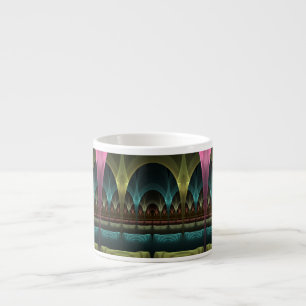 Special Fantasy Pattern Abstract Colorful Fractal Espresso Cup