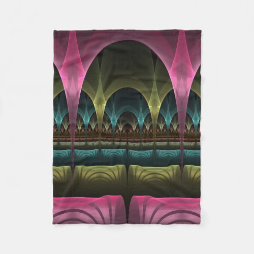 Special Fantasy Pattern Abstract Colorful Fractal Fleece Blanket