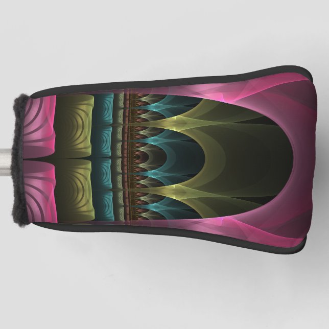Special Fantasy Pattern Abstract Colorful Fractal Golf Head Cover (Front)